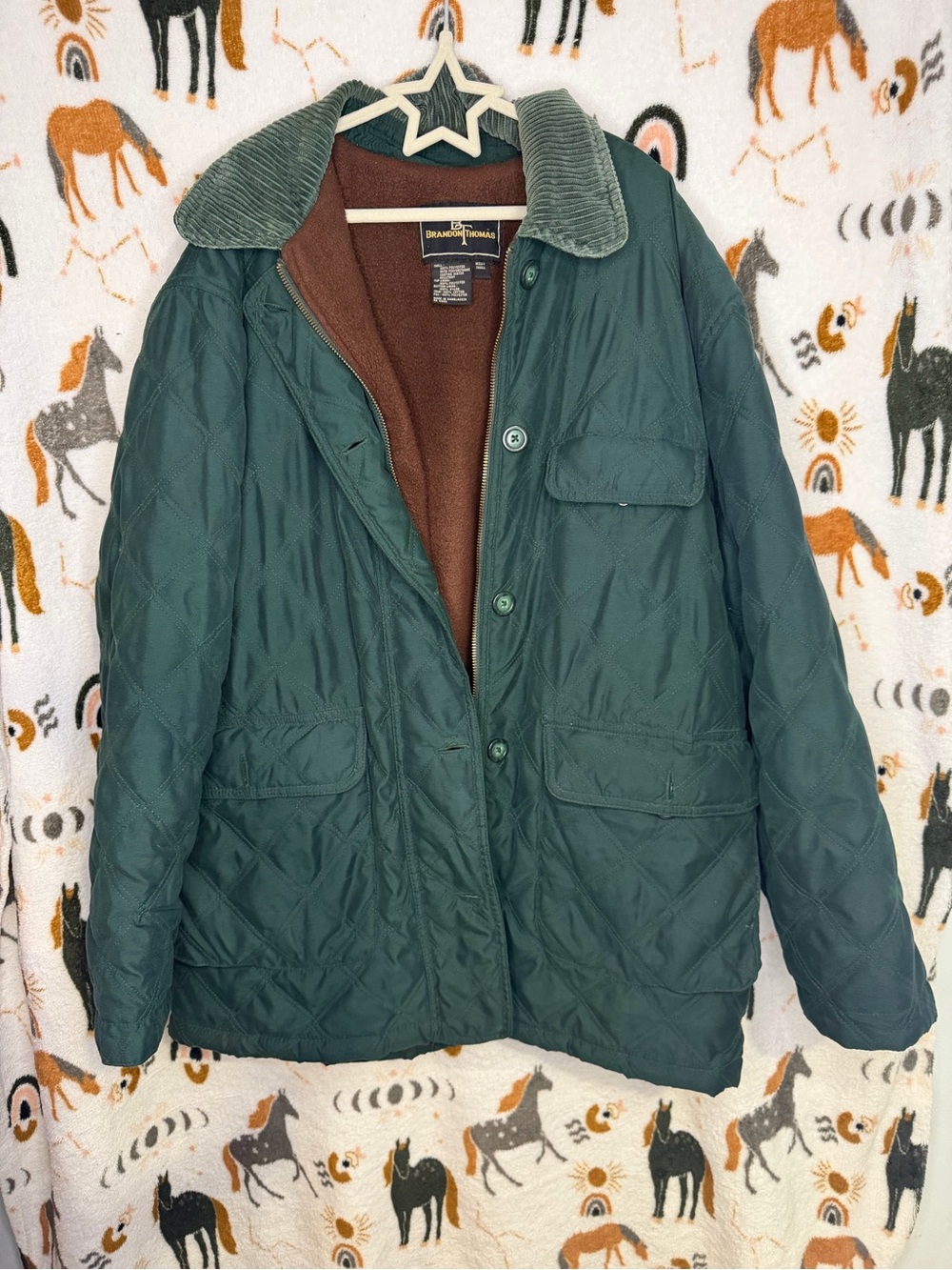 Vintage Brandon Thomas Quilted Barn Jacket